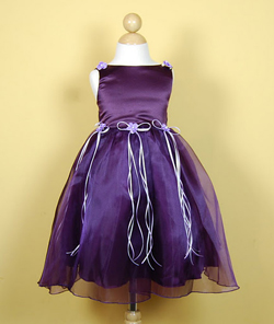Linda Flower Girl Dress - Purple