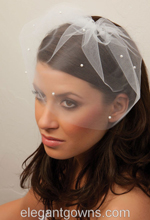 Bridal Visor Veil 7042v