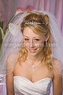 Bridal Headpiece with Wedding Veil 2812
