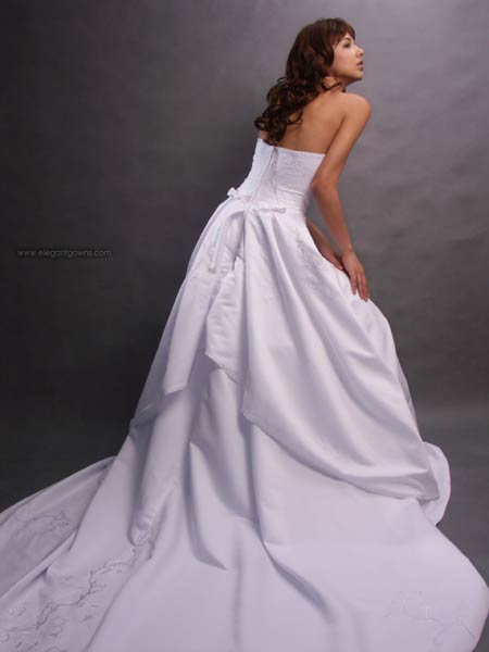 Strapless Wedding Dress Gown