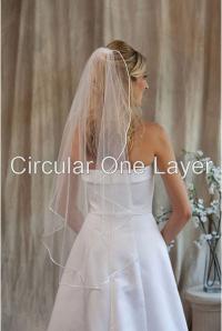 Circular 1 layer veil