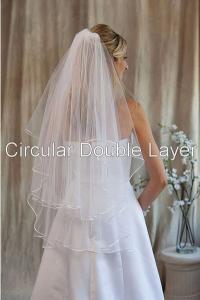 Circular 2 layer veil