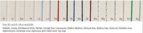 Colored Pencil/Corded Edges for Custom Wedding Veils