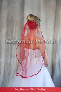 Red Bridal Tulle