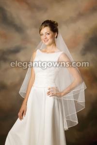 Drop Cut wedding veil