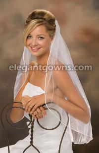 Rattail Edge Wedding Veil