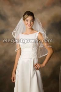 Sheer Ribbon 1 Wedding Veil