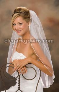 Soutache Edge Wedding Veil