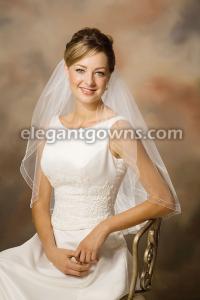 1 Tier Elbow Length Veil