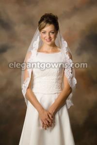 1 Tier Waist Length Veil