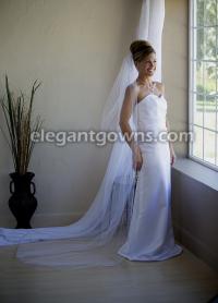 2 Tier Chapel Length Veil