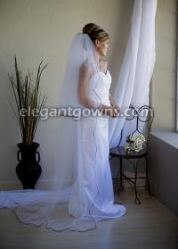 2 Tier Floor Length Veil