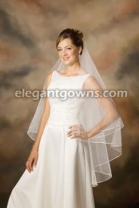 2 Tier Knee Length Veil