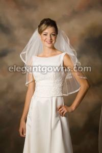 2 Tier Waist Length Veil