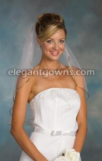 1 Tier Elbow Length Veil