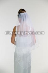 1 Tier Knee Length Wedding Veil