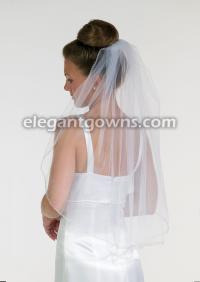 1 Tier Waist Length Veil