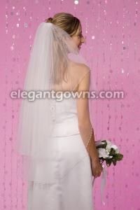 2 Tier Fingertip Length Wedding Veil