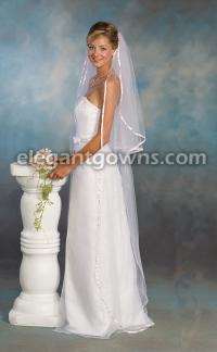 2 Tier Floor Length Wedding Veil