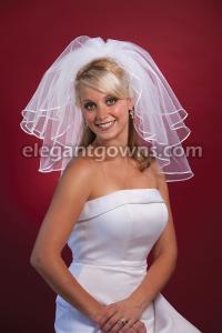 2 Tier Shoulder Length Wedding Veil