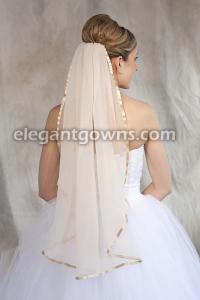45" Wide Wedding veil